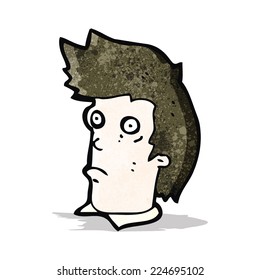 cartoon staring man