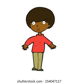 cartoon staring man