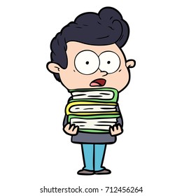 desenho animado encarando o homem