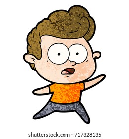 cartoon staring man