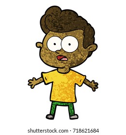 cartoon staring man