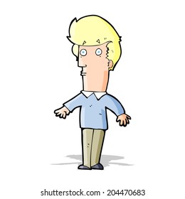 cartoon startled man