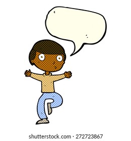 cartoon startled man with speech bubble