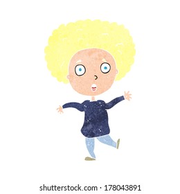 cartoon startled person