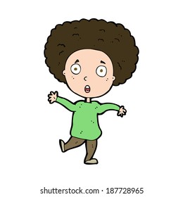 cartoon startled person