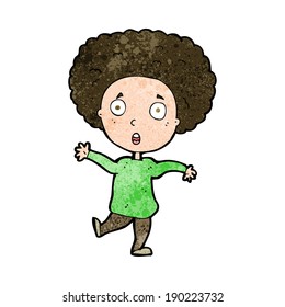 cartoon startled person