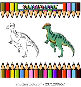 Cartoon Stegoceras for coloring book