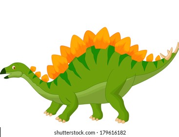 Cartoon stegosaurus