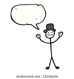 imagen de lápiz de dibujos animados con burbuja de habla
