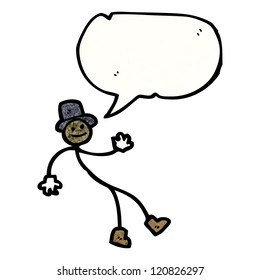 cartoon stick man