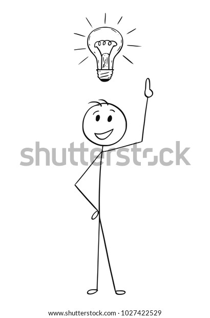 Cartoon Stick Man Drawing Conceptual Illustration Stock Vector (Royalty ...