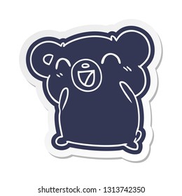 cartoon sticker kawaii cute teddy bear