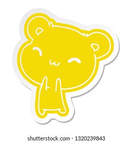 cartoon sticker kawaii cute teddy bear