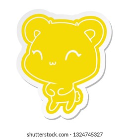 cartoon sticker kawaii cute teddy bear