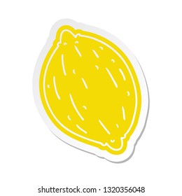cartoon sticker of a single walnut