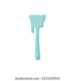 Cartoon sticky slime. Goo liquid slime splatter, mucus splash. Jelly dripping spot flat vector illustration icon on white background