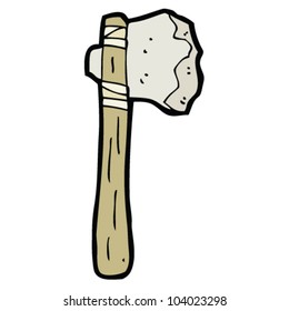 cartoon stone axe