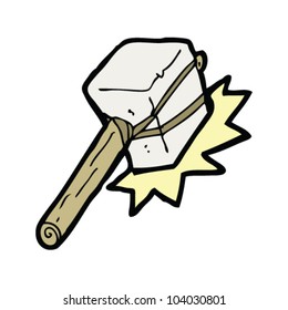 cartoon stone hammer
