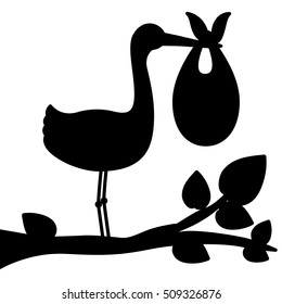 cartoon stork design