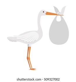 cartoon stork design