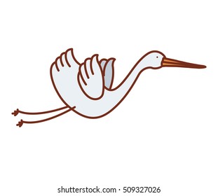 cartoon stork design