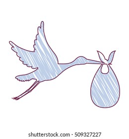 cartoon stork design