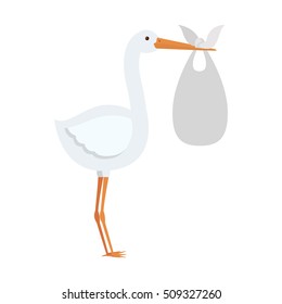 cartoon stork design