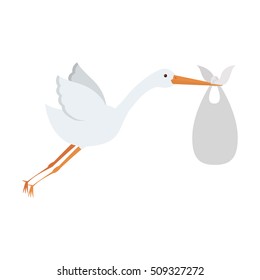 cartoon stork design