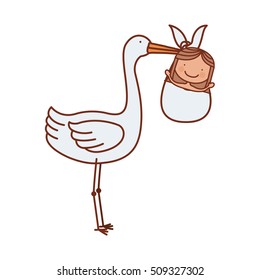 cartoon stork design