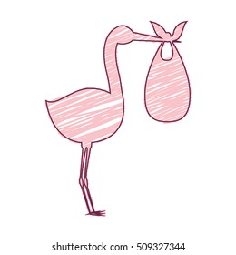 cartoon stork design