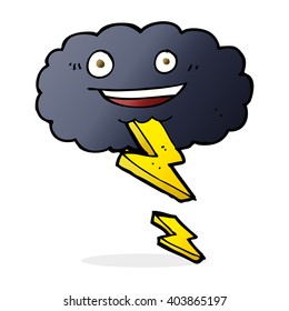 nube de tormenta de dibujos animados