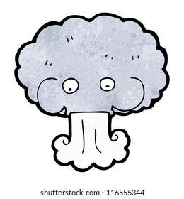tormenta de dibujos animados soplando viento