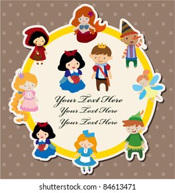 cartoon story people card