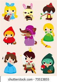 cartoon story people  icon