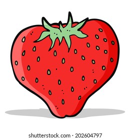 Cartoon Erdbeere