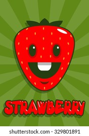 cartoon strawberry