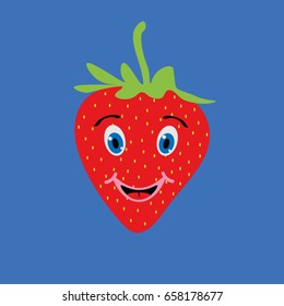 
Cartoon strawberry