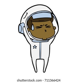 Cartoon-Stressastronaut