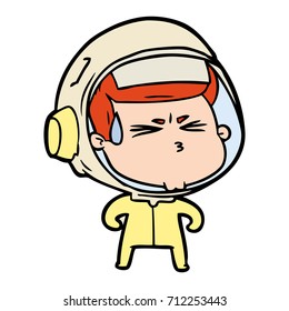 astronauta estresado