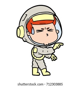 astronauta estresado