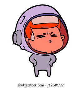 astronauta estresado