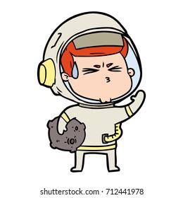 astronauta estresado
