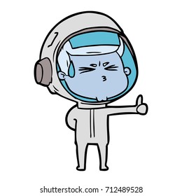 astronauta estresado