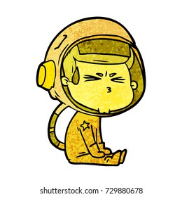 Cartoon-Stressastronaut