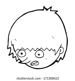 cara estresada de caricatura
