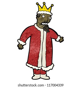 Cartoon-betonter König