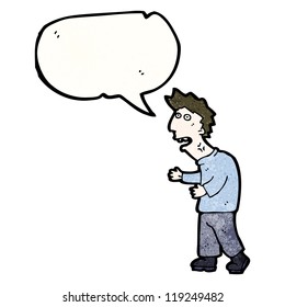 cartoon stressed man shouting