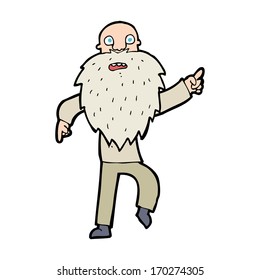 viejo estresado de caricatura