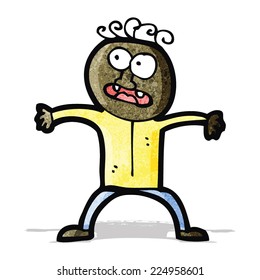 cartoon stressed out boy