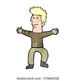 caricatura enfatizada hombre